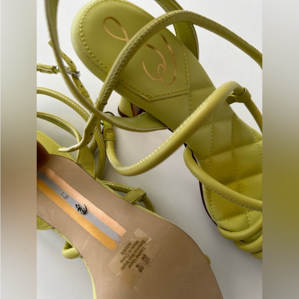 Sam Edelman Women's Heeled Sandal size 9 Kiwi NWT - Picture 3 of 10